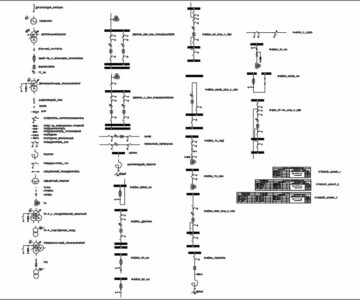 Чертеж ﻿Обазначения в электрической схеме