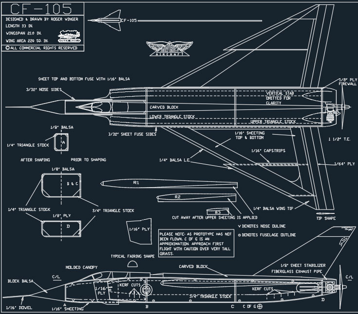 Чертеж CF-105