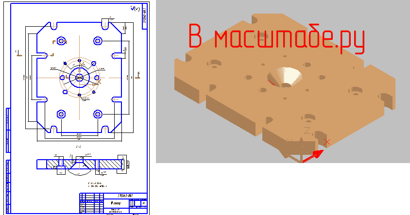 3D модель Фланец пресс-формы