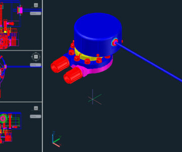 3D модель Датчик перепада давления газа