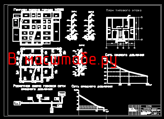 Чертеж Чертеж газоснабжения района города