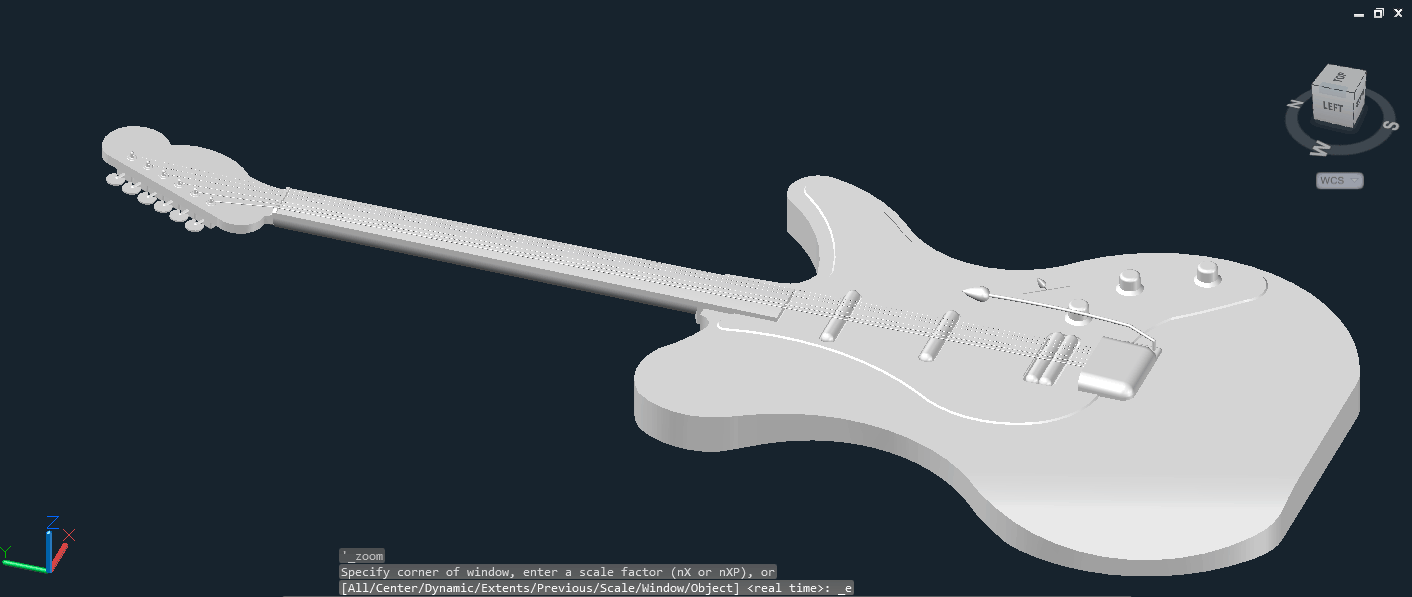 3D модель Гитара "Fender" - 3D модель