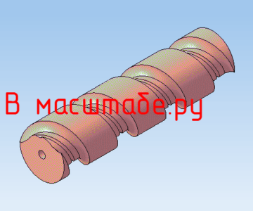 3D модель Шнек 3D d=130