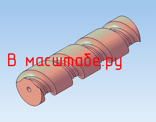 3D модель Шнек 3D d=130