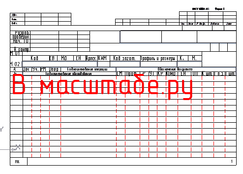 Чертеж Маршрутные карты