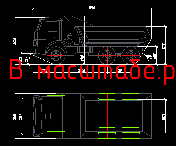 Чертеж Чертеж КАМАЗ-55111 (ВО)