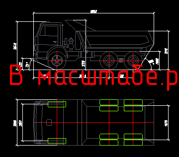 Чертеж Чертеж КАМАЗ-55111 (ВО)