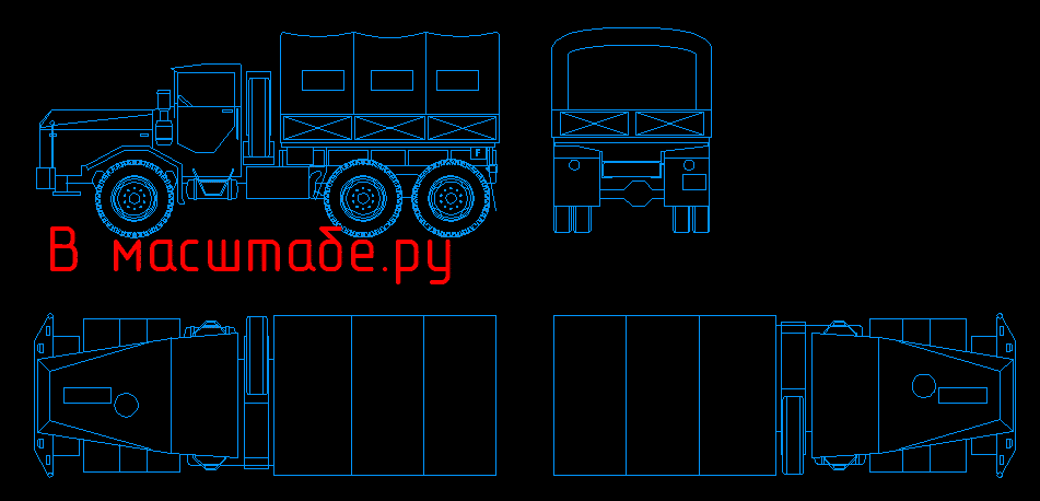 Чертеж Грузовик М-35 «Игл Бивер»