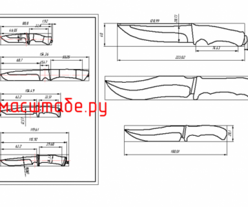 Чертеж Чертежи формы ножей
