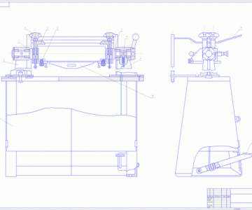 Чертеж Стенд для разборки и сборки головки цилиндров