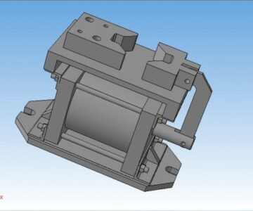 3D модель Пневматическое приспособление (цилиндр)