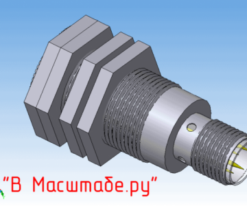 3D модель Индуктивный датчик 3D Модель