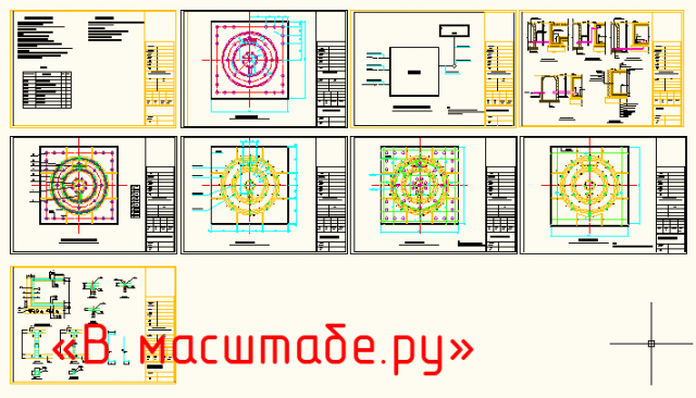 Чертеж "Сухой фонтан" - чертеж