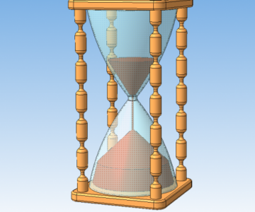 3D модель Песочные часы модель трехмерная