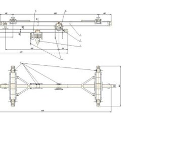 Чертеж Кран-балка подвесного типа