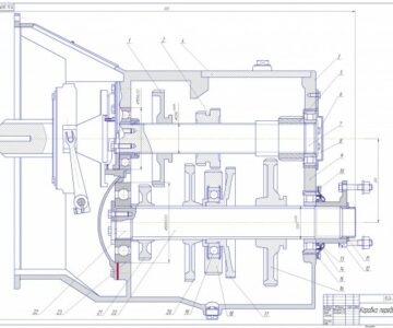 Чертеж Чертеж Коробки передач