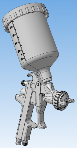 3D модель 3D модель краскопульта