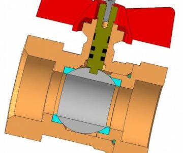 3D модель Вентиль в КОМПАС V10