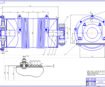 Чертеж Сварной барабан
