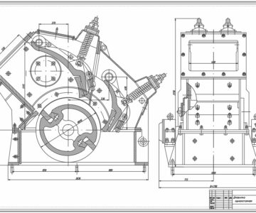 Чертеж Дробилка однороторная - СМД-85