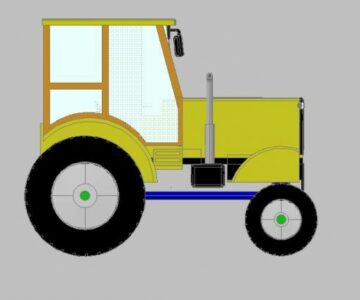 3D модель Модель трактора Беларус