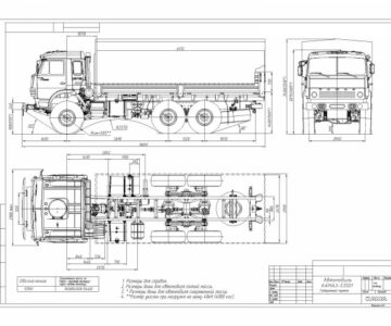 Чертеж Камаз 53501