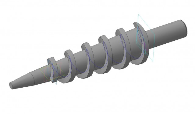 3D модель Конический шнек
