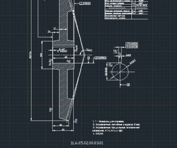 Чертеж чертеж конического зубчатого колеса