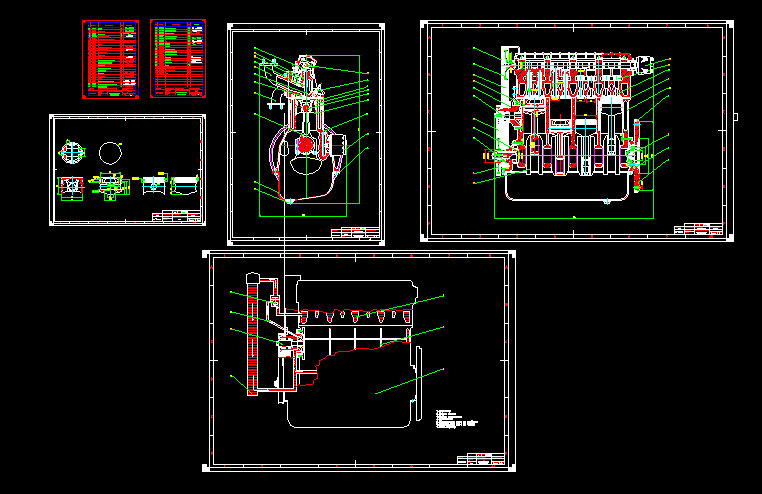 Чертеж Чертеж двигателя ВАЗ 2111 (ВАЗ 2109, ВАЗ 2108, ВАЗ 2110)