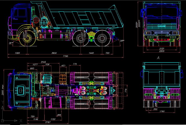 Чертеж Чертеж Камаз-6520