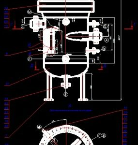 Чертеж Фильтр тонкой очистки газа Ф- 301