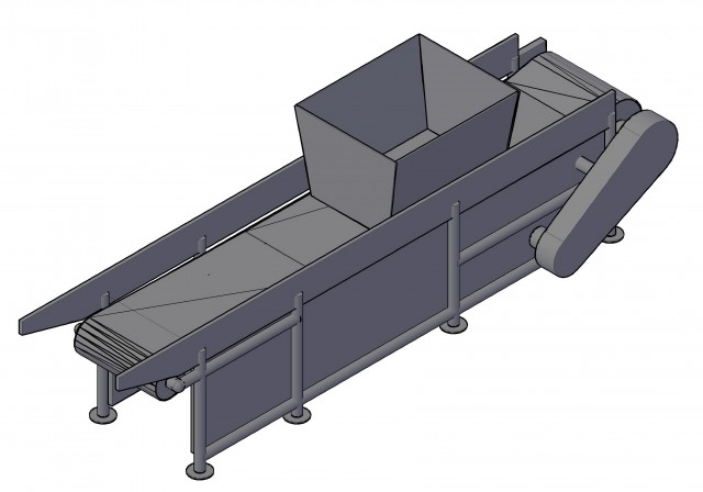 3D модель Конвейер ленточный 3D