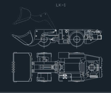 Чертеж Погрузчик ЛК-1