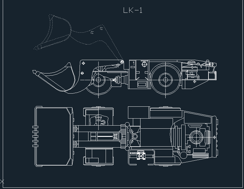 Чертеж Погрузчик ЛК-1