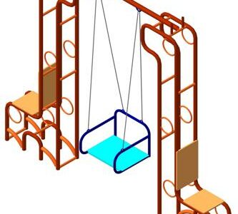 3D модель Качели "Жираф"