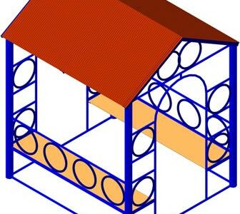 3D модель Беседка сборно разборной садовой