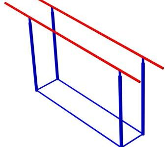 3D модель Брусья детские до 10 лет