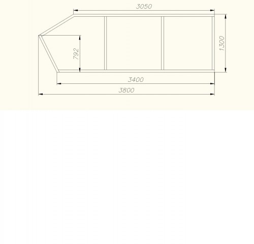 Чертеж Разгрузочный контейнер под уголь и сыпучие грузы