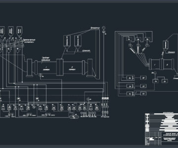Чертеж Цементная мельница замкнутого цикла
