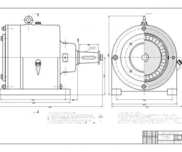 Чертеж Чертеж волнового редуктора