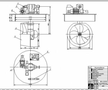 Чертеж Полноповоротная рулевая колонка HPR 500U