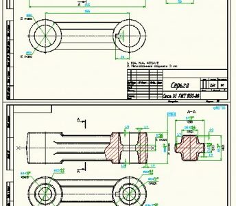 Чертеж Чертежи детали и заготовки