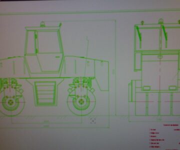 Чертеж Каток пневмошинный