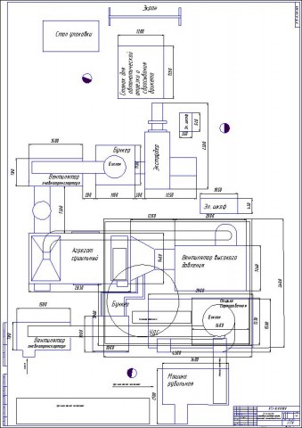 Чертеж планировка участка производства топливных брикетов