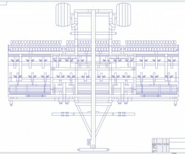 Чертеж Чертеж культиватора КПП-8 ВО