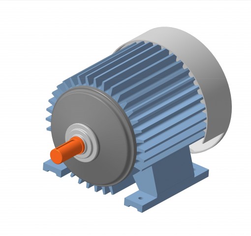 3D модель Электродвигатель АО2-91-6