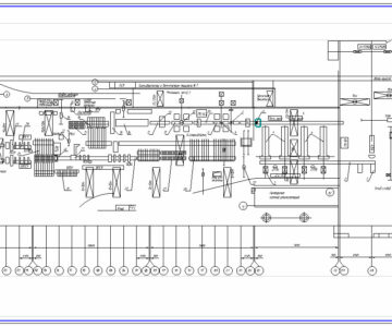 Чертеж План листопрокатного цеха