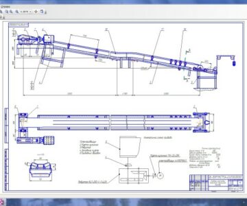 Чертеж «Ленточный конвеер» ВНАУ 2010