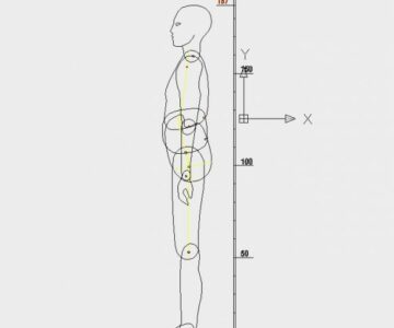 Чертеж Макет человека