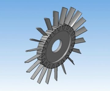 3D модель Ступень турбины 3D Модель сборки